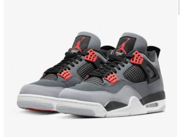 Nike Jordan R4 Gris Rojo